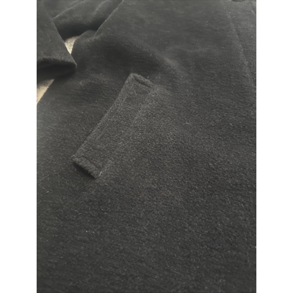 NWT Jones New York Black Alpaca Wool Full Length Coat sz 16P - Picture 5 of 9